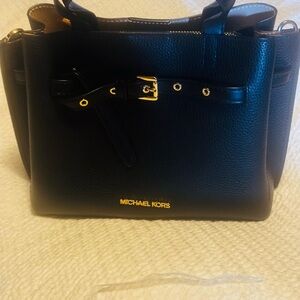 Michael Kors/MK NWOT Black Leather Women's Bag. Satchel/ purse, tote.
